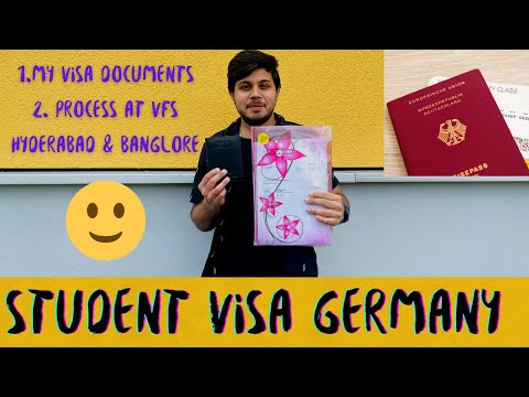 Student Visa for Germany|| Visa Checklist || Detailed process inside VFS Hyderabad and Bangalore||