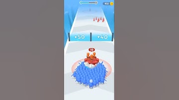 🎯level 53 | count master crowd runner 3d walk through gameplay | Android gaming shorts #shorts