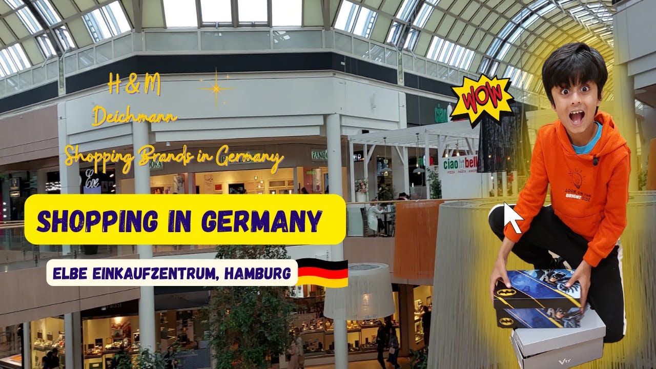 Shopping In Germany | Hamburg Shopping Mall – Elbe Einkaufzentrum Tour | Shoe Shopping With Kiaan