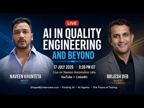 AI in Quality Engineering and Beyond ft. Brijesh Deb