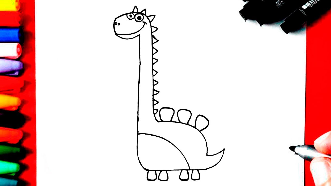 COMO Desenhar um DINOSSAURO 