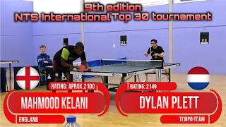 9th edition NTS int. tournament Mahmood Kelani vs Dylan Plett #sports #卓球