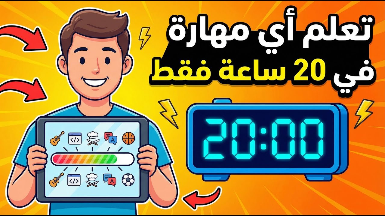 تعلم أي مهارة في 20 ساعة فقط: الدليل العلمي للتعلم السريع 2026