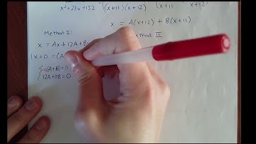 Partial Fraction Decomposition - 2 distinct linear factors