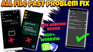 All file Peste problem fix ✅ zarchiver data file problem fix any Android device