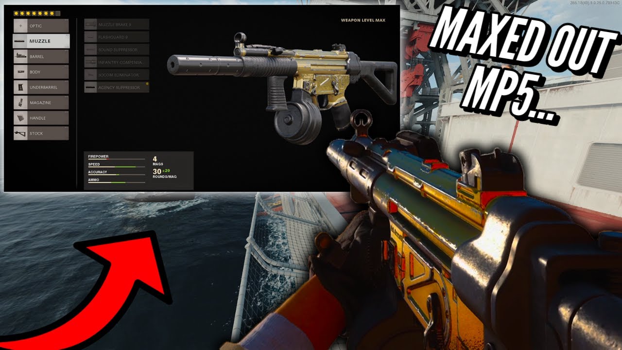 Fully MAXED Out GOLD MP5 BEST CLASS! (BLACK OPS COLD WAR)