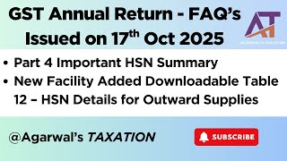 Unpacking GSTR 9 FY 2024-25 HSN | New facility added | Part 4 of GSTR 9 FAQ's