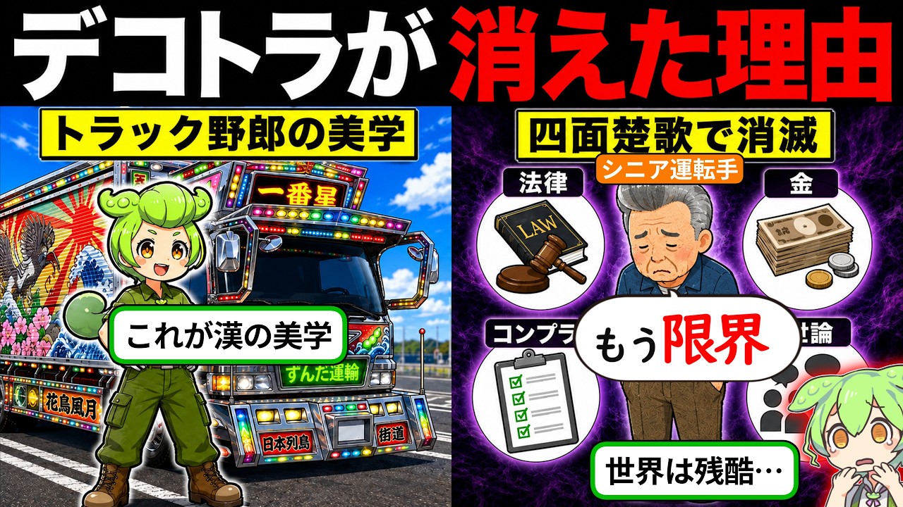 デコトラを見なくなった理由が涙なしでは語れなかった件