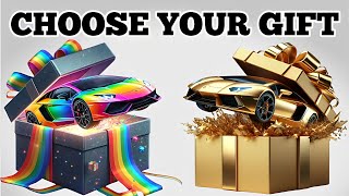 Choose Your Gift! 🎁 Rainbow or Gold?🤔 Weird Items Edition 😱