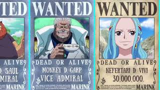 One Piece All D Characters And Their Bounty Posters
