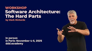Workshop: Software Architecture: The Hard Parts with Mark Richards this November in Paris