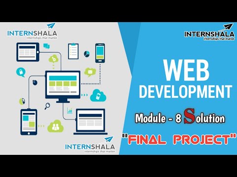 Internshala web development module 8 FINAL PROJECT test Answers|web development module test answers