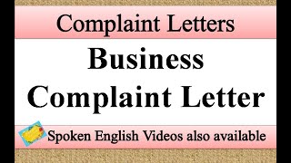 Write a Business Complaint Letter | how to write a business complaint letter | Complaint Letter screenshot 5