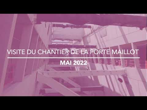 Visite du chantier de la Porte Maillot