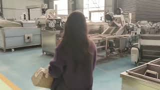 Our French fry production line equipment showcase