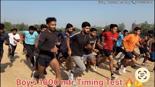 Delhi Police&CPO 🚨Boy’s 1600mtr timing test 🏃 #delhipolice #cpo #1600mtrruning #viral #run #trending