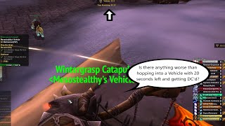 Will Blizzard *EVER* fix the bloody Disconnect bug when entering Vehicles | Wintergrasp # 269