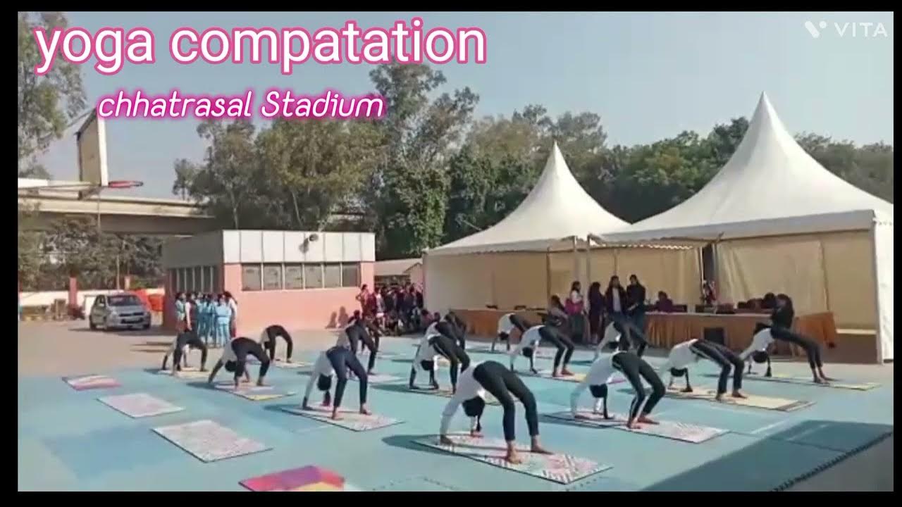 2022 yoga compatation chhatrasal Stadium model Town in Delhi sport