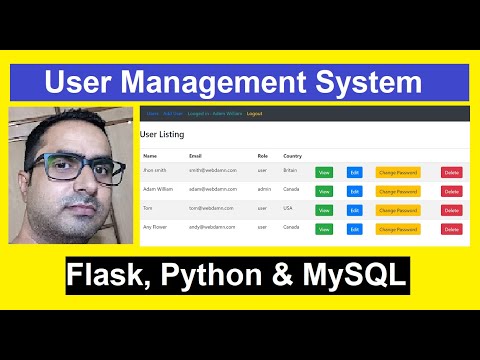 User Management System Python - Python Project - YouTube