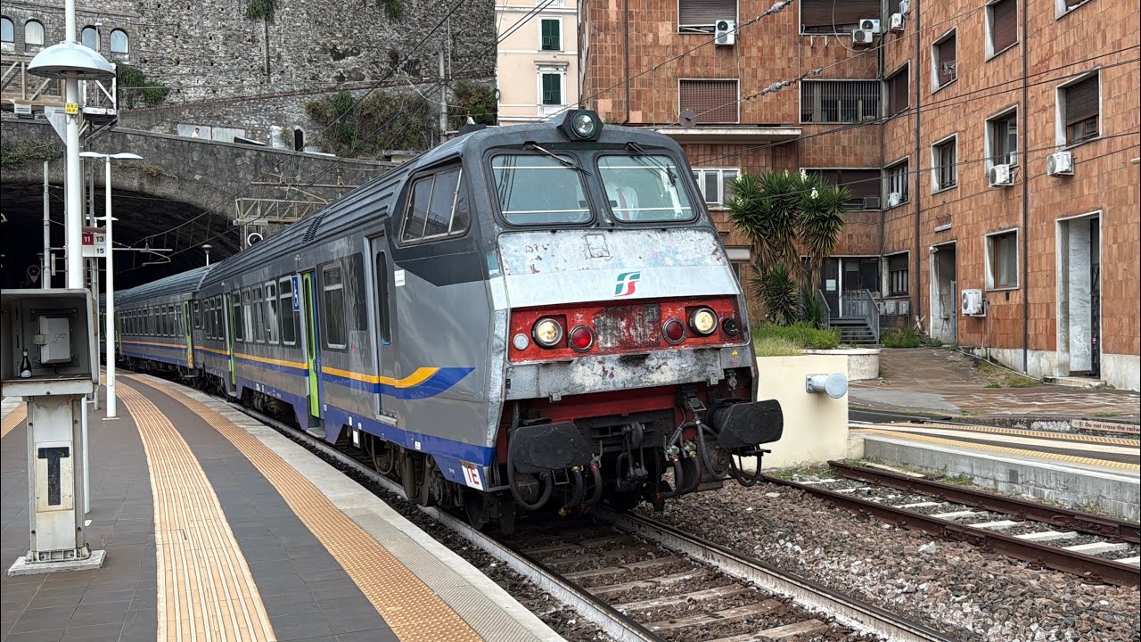 RITORNANO I TRENI VECCHIO STILE NEL NODO GENOVESE - riprese e ispezioni a Genova piazza principe!