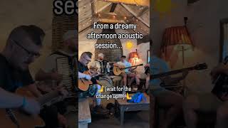 Acoustic vs Electric - which one's your favourite? #acoustic #unplugged #festivalset