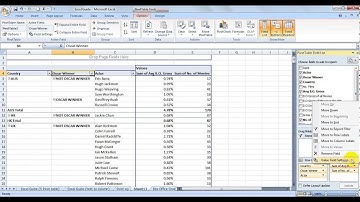 EXCEL GUIDE - How to create and use pivot tables change field settings / data source / refresh