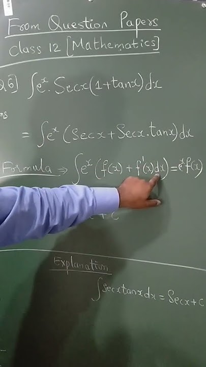 Integration Of E x Secx 1 tanx dx Class 12 Integrals NCERT Maths integration-of-e-x-secx-1-tanx-dx-class-12-integrals-ncert-maths