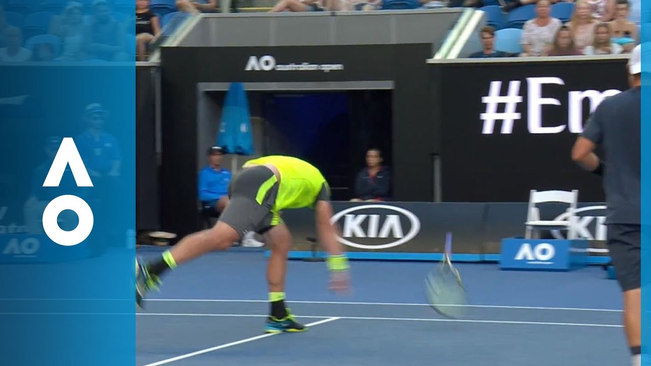 Sam Groth obliterates racquet in Melbourne Park swansong | Australian Open 2018
