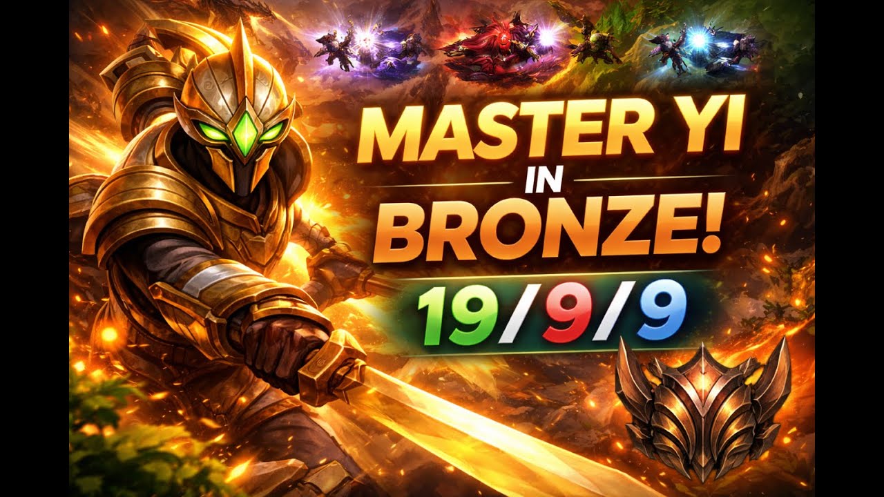 Bronze Ranked Is Wild 🤯 | Master Yi Jungle Domination