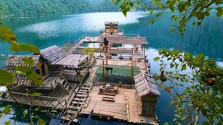 Disassemble and repair the house on the floating island. Take care of the pets.