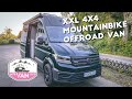 Modular ausgebauter VW Crafter 4motion CAMPER VAN | Der größte MTB Offroader | Jasper Jauch