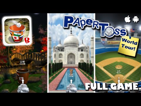 Paper Toss World Tour IOS Android Longplay Full Game No Commentary 