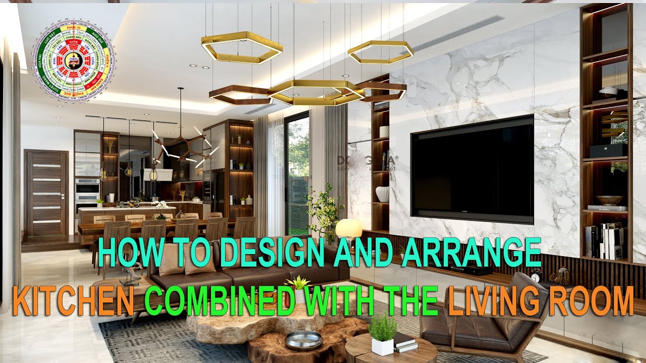 How to Design and Arrange a Kitchen Combined with the Living Room | Do ...