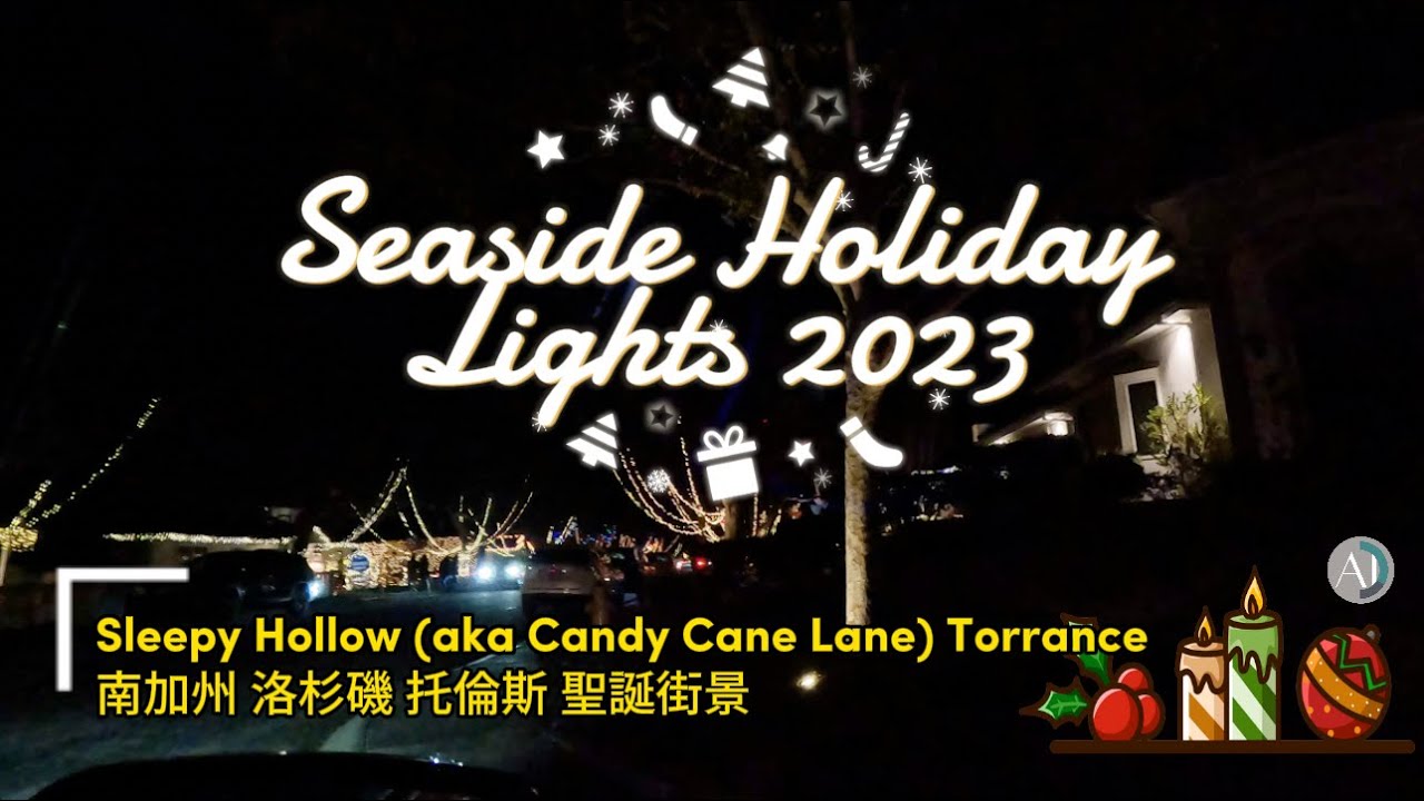 VLOG Driving Seaside Holiday Lights 2023 Sleepy Hollow (aka Candy