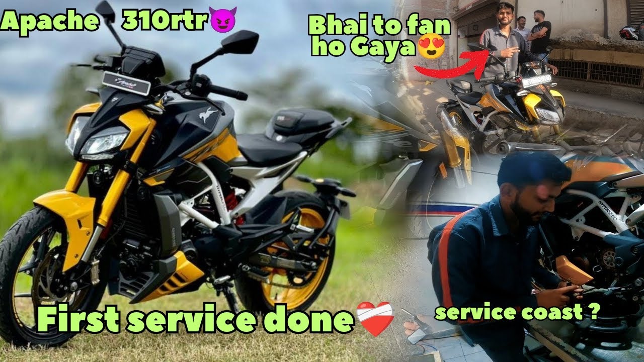 Apache Rtr 310 Riding Position TVS Apache 310 RTR First Service Full Detailed Experienced ...