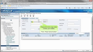 Entering a basic blanket sales order - JDE E1 90 - Sales Order Entry.mp4