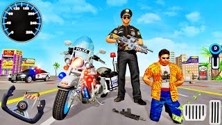 Police Moto Chase Crime Simulator - Cop City Patrol Indian Bike Driving 3D - Android Gameplay screenshot 4