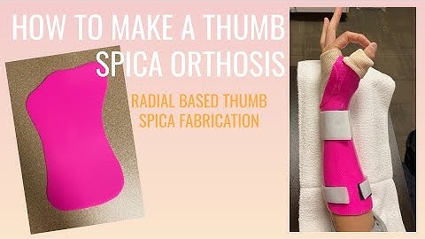 How to Make a Thumb Spica Splint