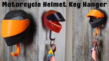 Motorcycle Helmet Key Hanger with Auto-Opening Visor