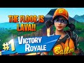 The Floor Is LAVA In Fortnite!! New Game Mode!! - Fortnite: Battle Royale Gameplay