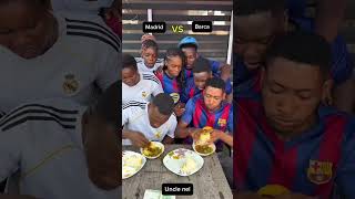 Eating competition. Real Madrid vs Fc Barcelona 😂😂#viral #youtubeshorts