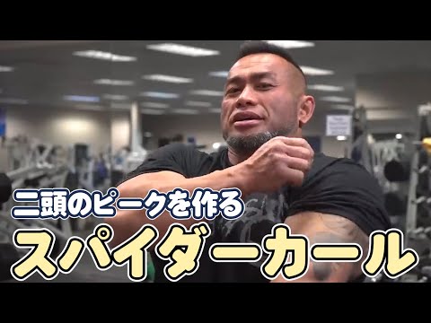 山岸秀匡】二頭の収縮種目におすすめのスパイダーカール【切り抜き