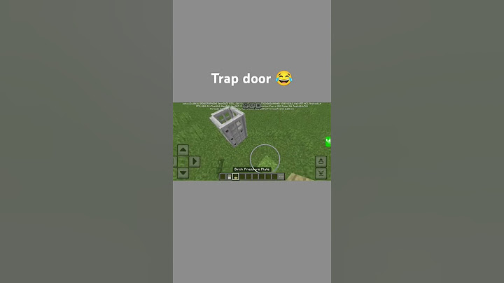 Trap door in Minecraft short#gaming
