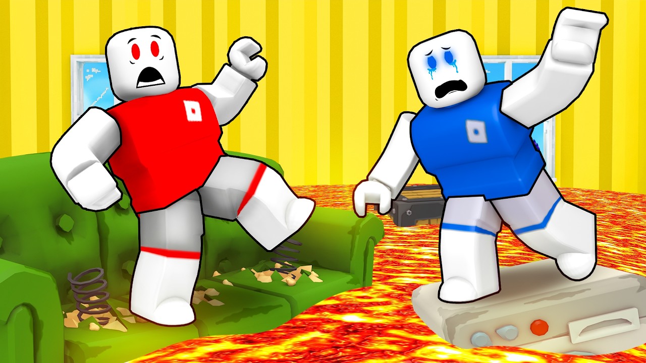 Roblox But The FLOOR is LAVA!