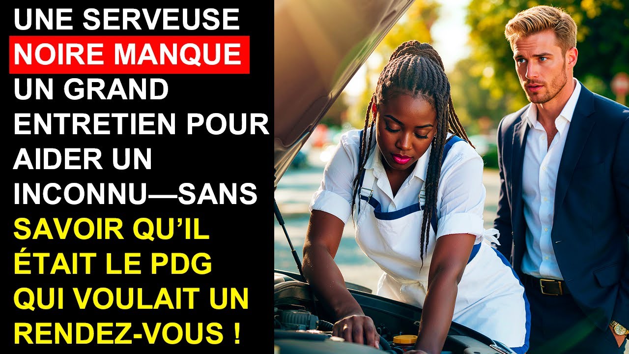 Une serveuse noire manque un grand entretien pour aider un inconnu—Sans savoir qu’il était le PDG...