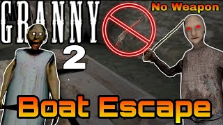 (No Weapon Challenge) And Boat escape😱😱(Gone Wrong)