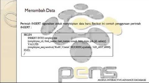 Praktikum 02 - Interaksi PL/SQL dengan Oracle Server
