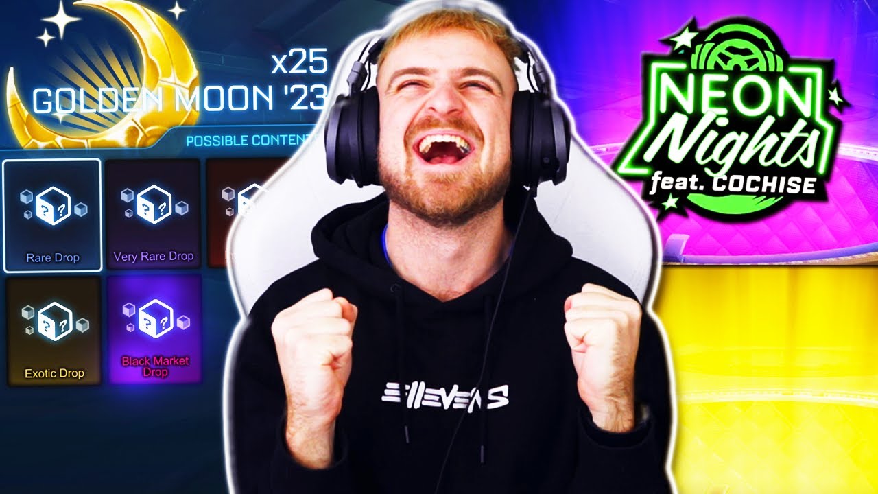 OPENING THE BRAND NEW *BROKEN* GOLDEN MOON CRATES IN ROCKET LEAGUE! - FIRST CRATE OF 2023!