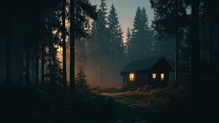 Pine Forest Cabin at Dawn — Acoustic Guitar for Relaxation (1 Hour)