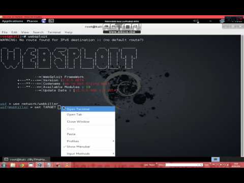 Comment Utiliser Le Webkiller Ou WebSploit
